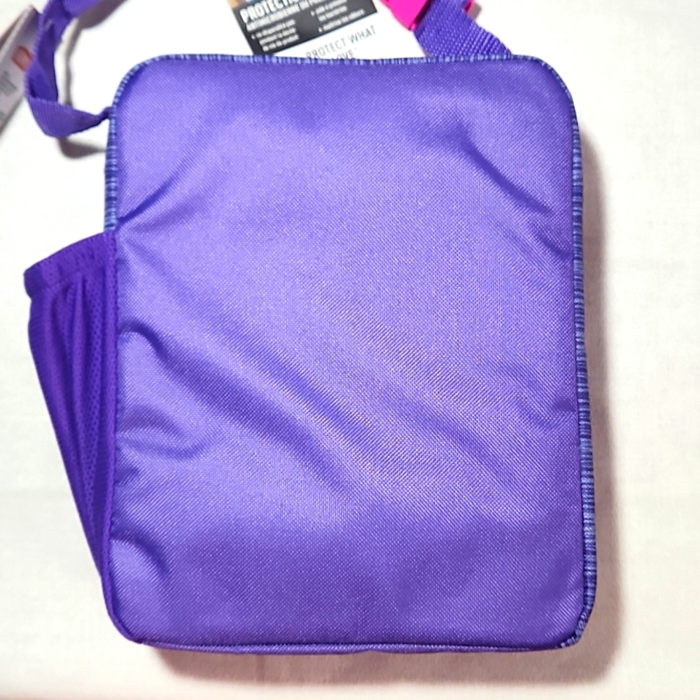 THERMOS NEW LUNCH BAG ANTIMCROBAL PROTECTION 100% PCV FREE PURPLE & PINK - Picture 2 of 9